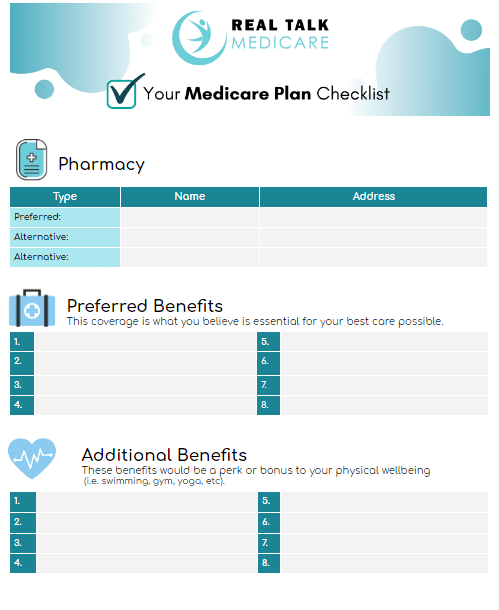 Find the Right Medicare Plan Checklist